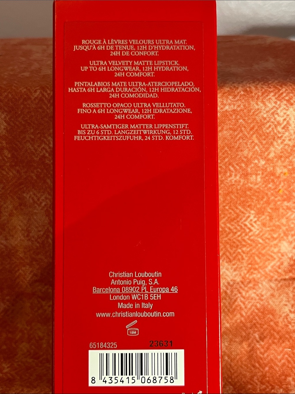 Christian Louboutin Rouge Louboutin Lipstick 001M Red - Picture 5 of 5